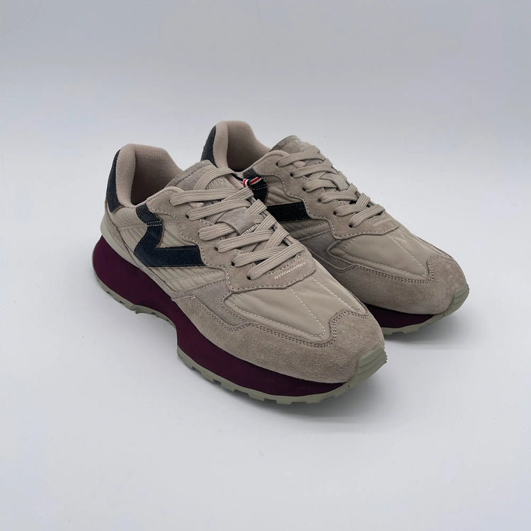 Running plus con dettagli - beige nero bordeaux