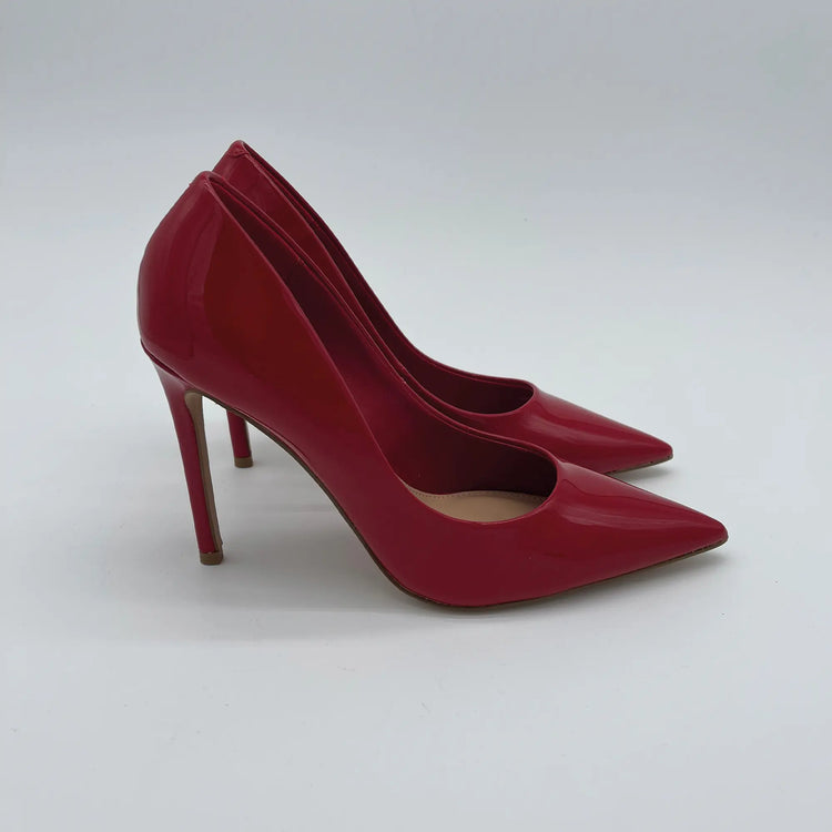 Pump tacco 100 - rosso patent