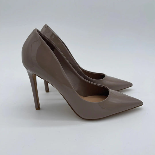 Pump tacco 100 - taupe patent