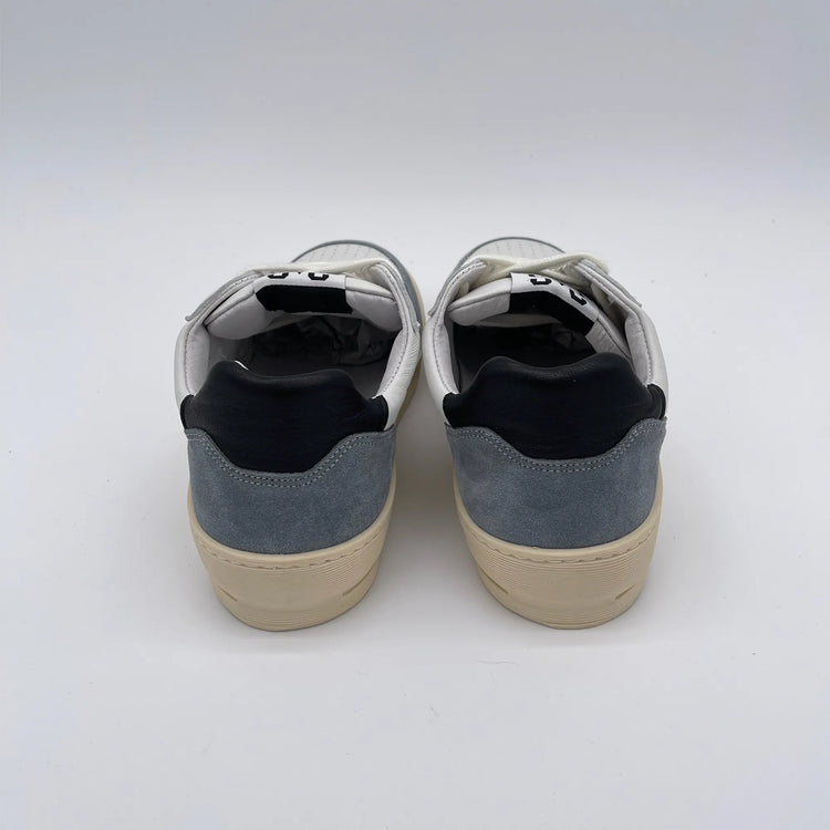 Sneakers in pelle - bianco blu