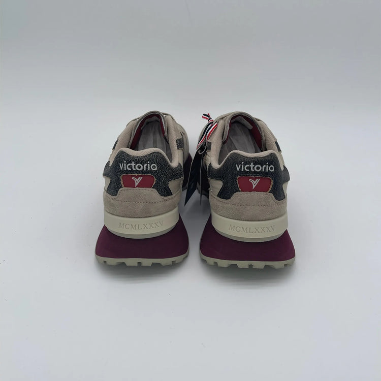 Running plus con dettagli - beige nero bordeaux