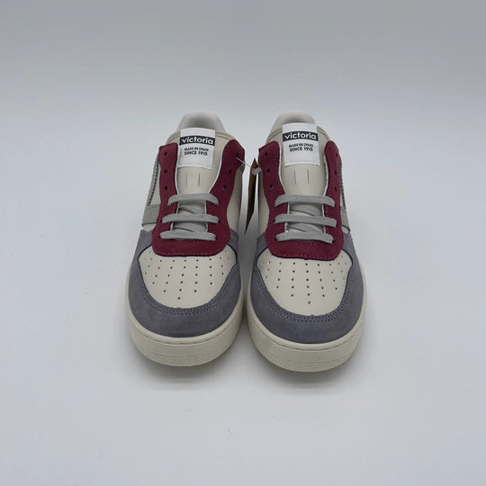 Sneakers basket low color - lavanda bianco ciclamino