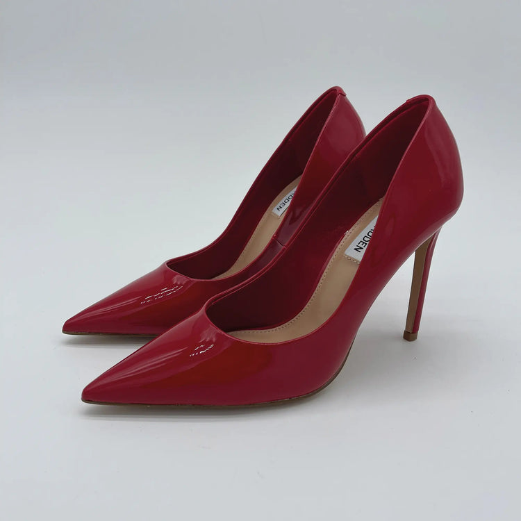 Pump tacco 100 - rosso patent