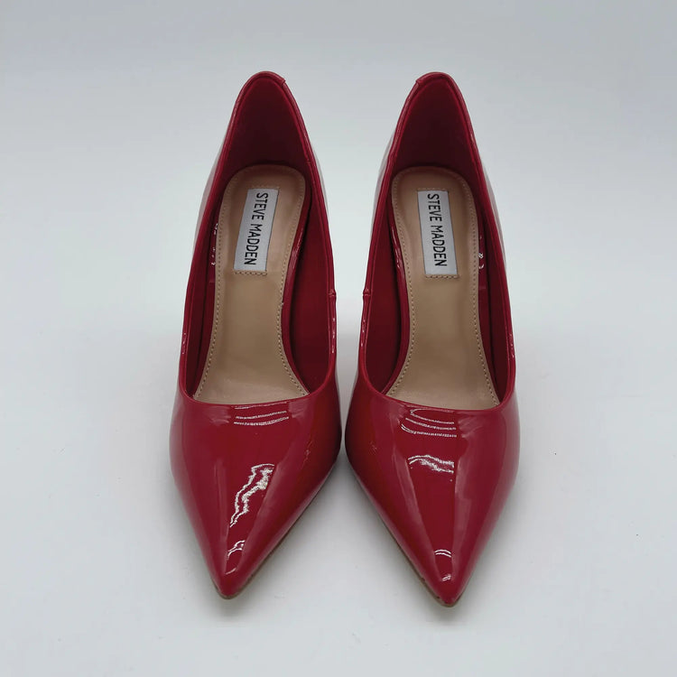 Pump tacco 100 - rosso patent